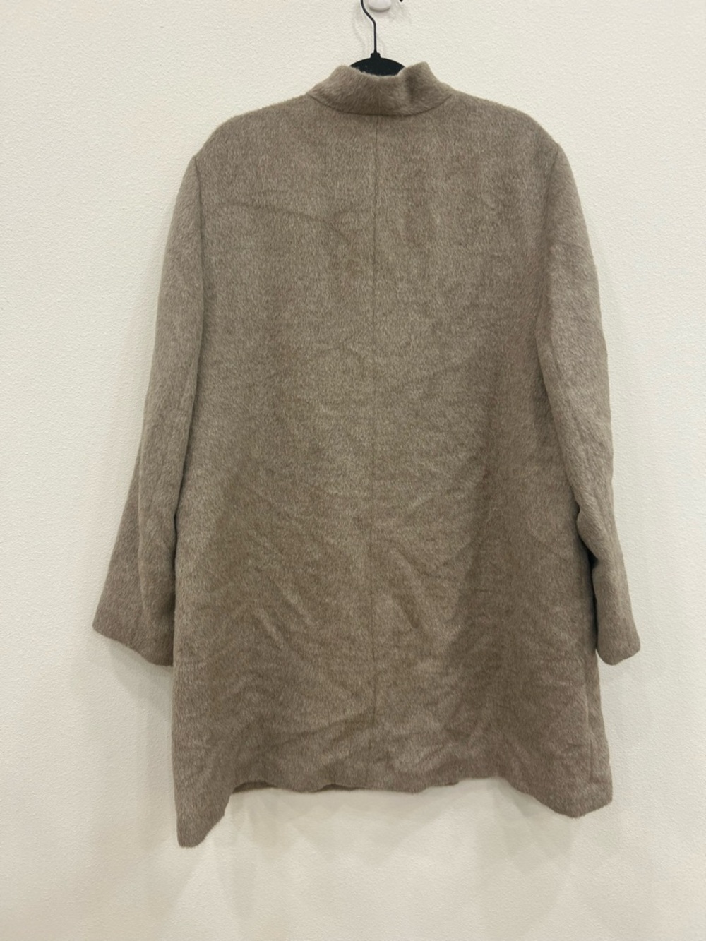 Eileen Fisher sheared suri alpaca notched collar car coat XL minimalist luxury - Picture 3 of 8